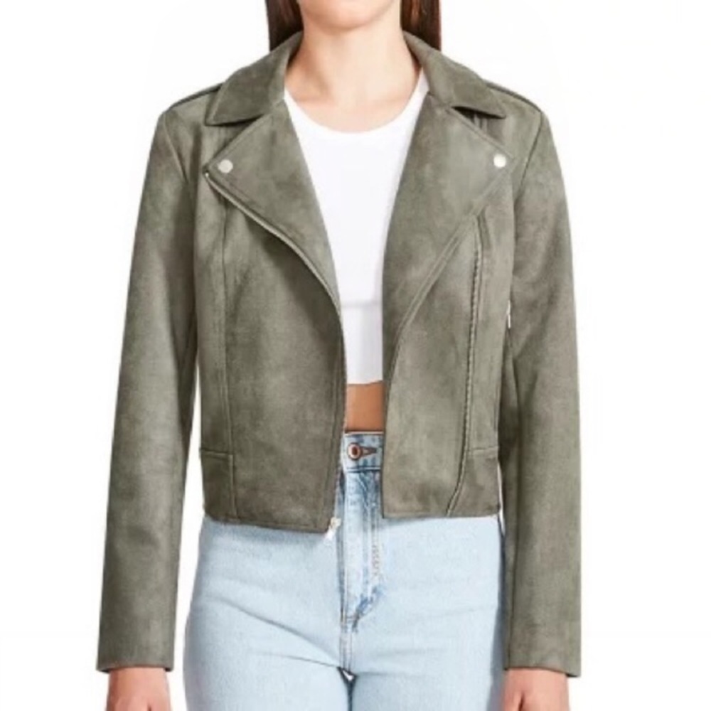 BB DAKOTA by Steve Madden Faux Suede Moto Jacket